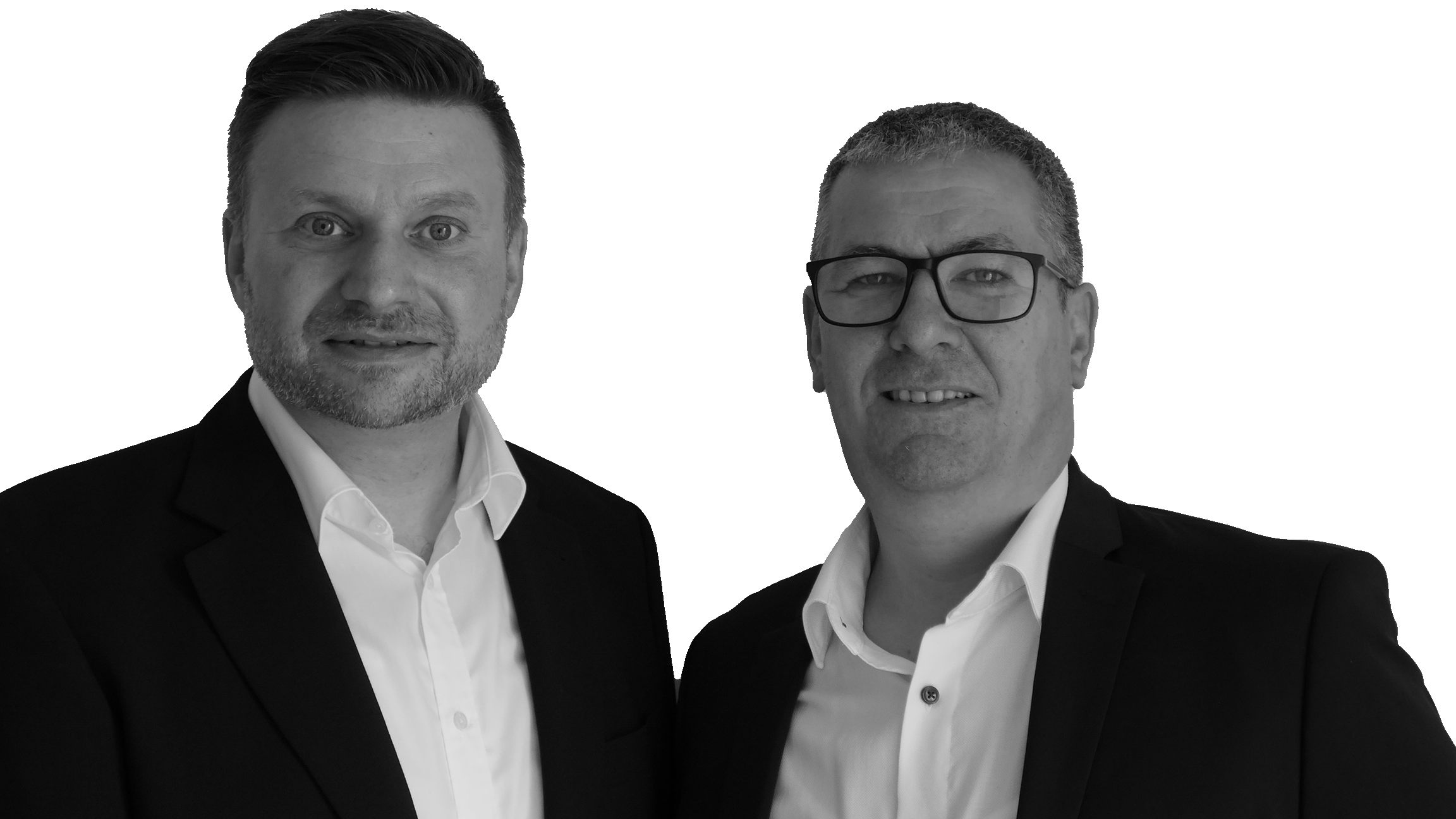 Teamfoto der beiden Geschäftsführer von MT Elektroplanung GmbH, links Martin Morbach, rechts Udo Trenn